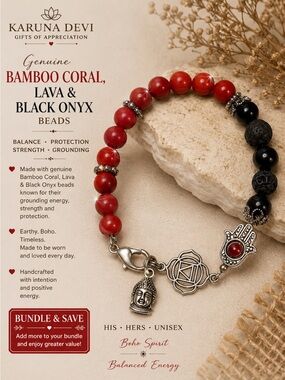 Bamboo Coral, Lava, Genuine Stone